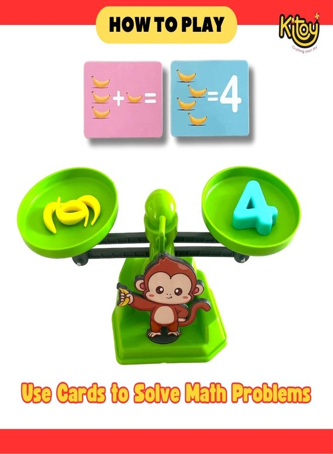 KITOY Weigh N Play | Math Balancing Game | Learn Practical Maths | Educational Toy with Weights for Kids 4+ (Monkey) - Image 4